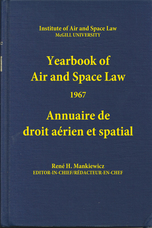 Yearbook of Air and Space Law 1966/Annuaire de droit aerien et spatial