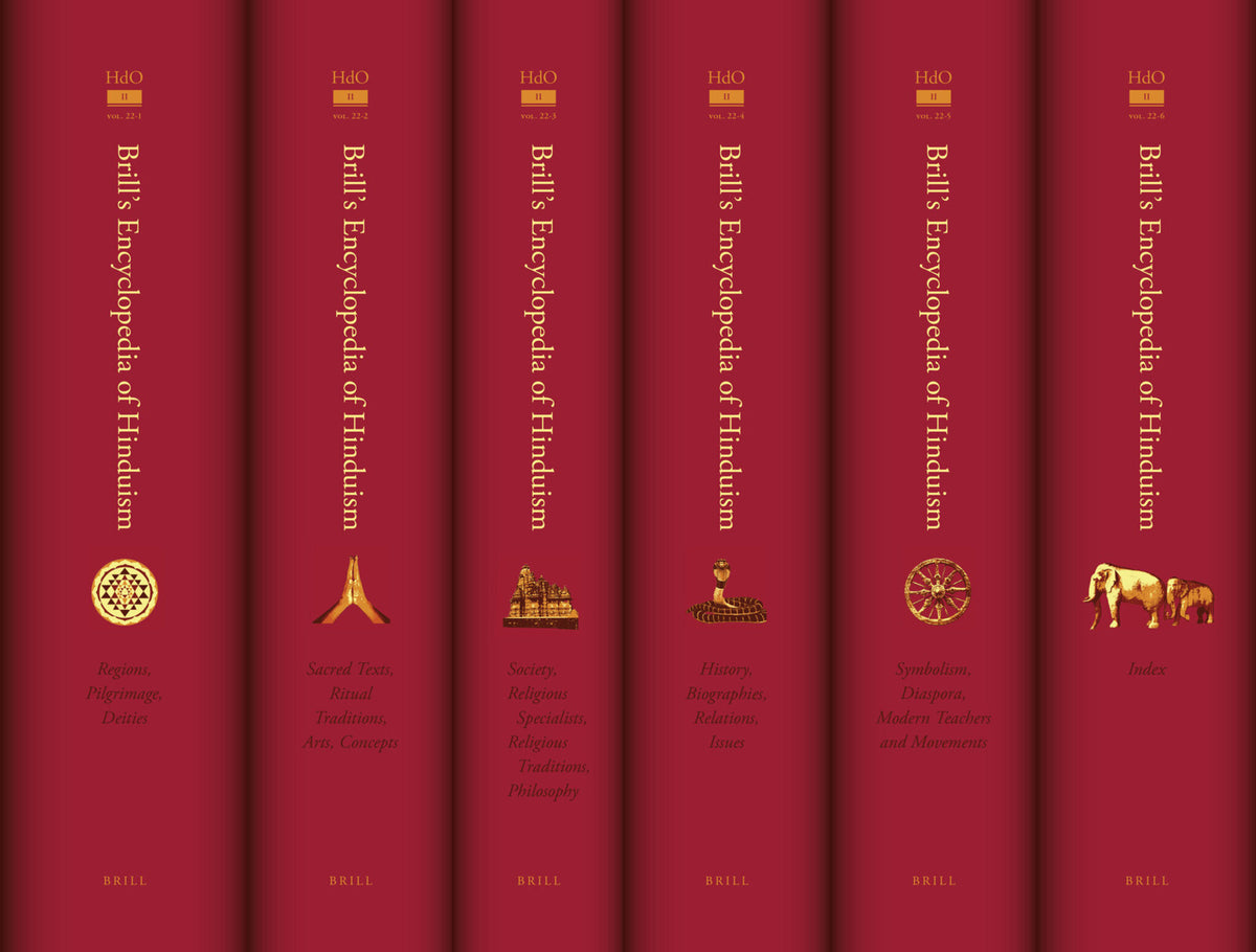 Cover image for Brill's Encyclopedia of Hinduism (6 vols set) ISBN 9789004271289