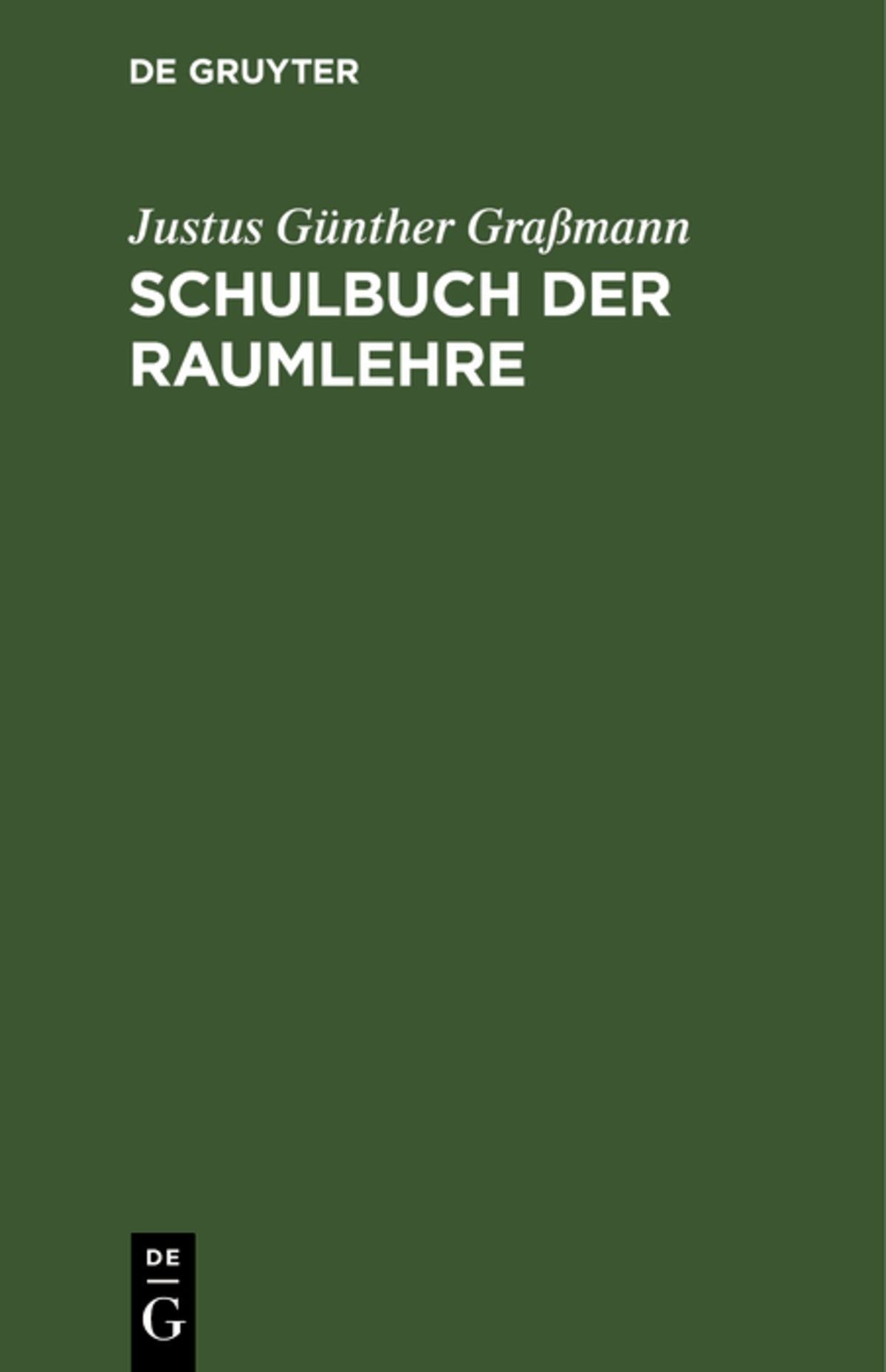 Schulbuch der Raumlehre