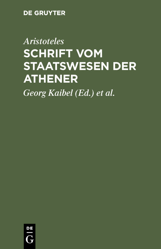 Schrift vom Staatswesen der Athener