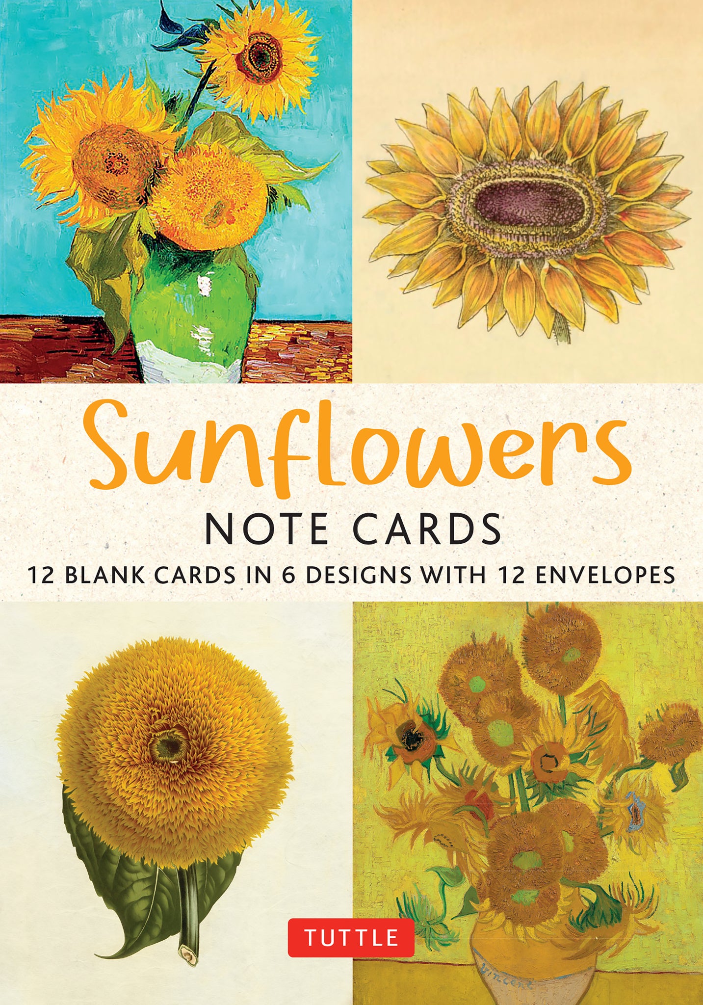 Cover image for Sunflowers - 12 Blank Note Cards ISBN 9780804856690