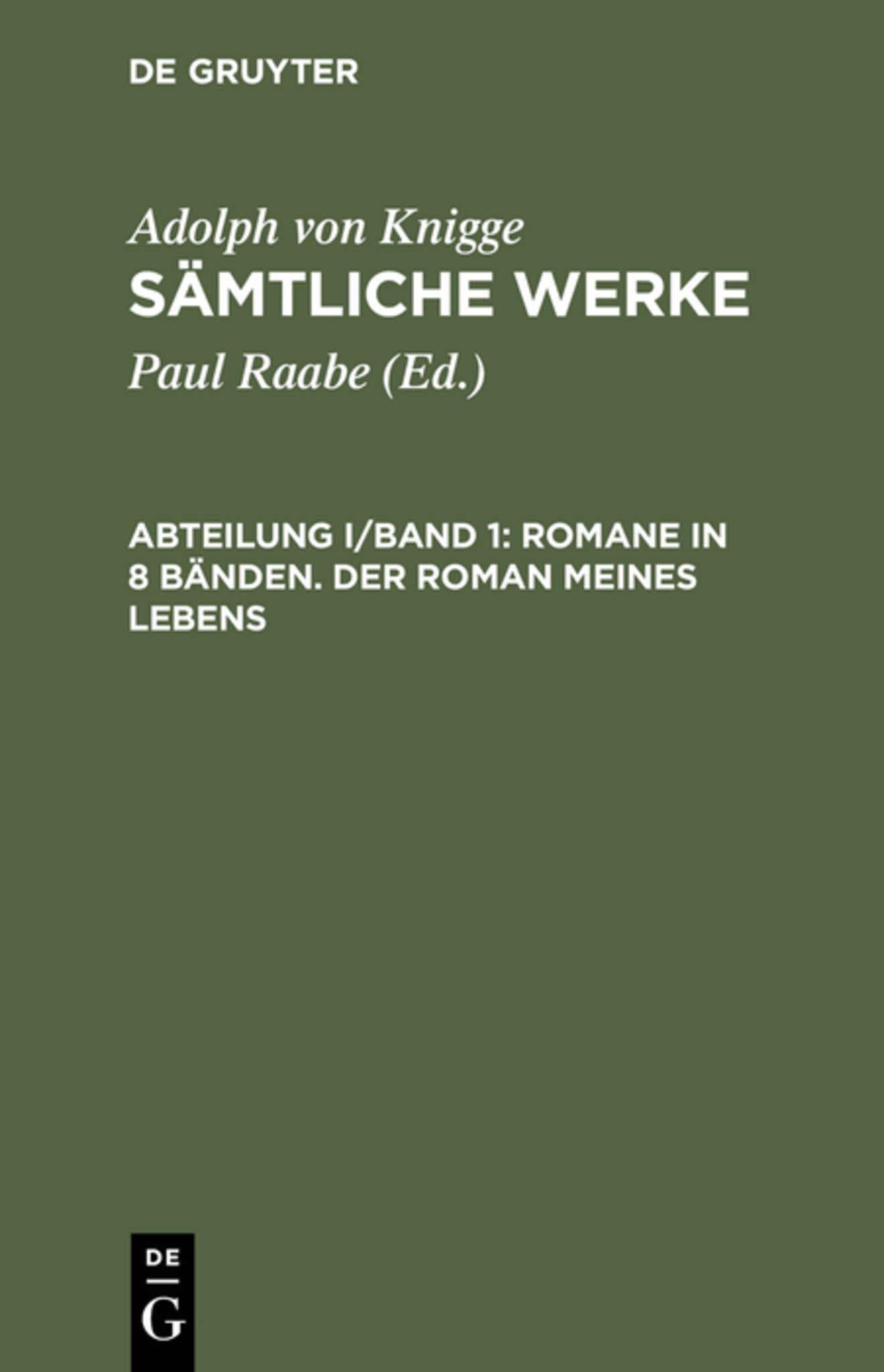 Romane in 8 Bänden. Der Roman meines Lebens