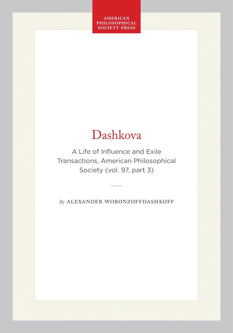 Cover image for Dashkova ISBN 9780871699732