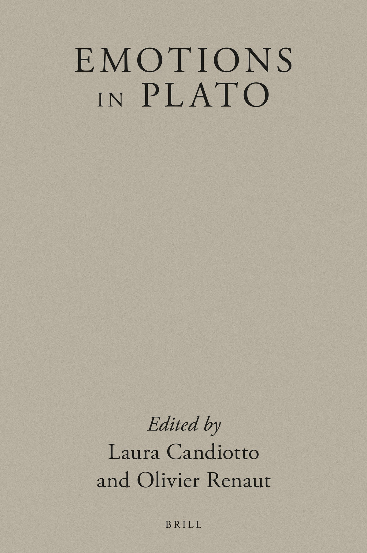 Cover image for Emotions in Plato ISBN 9789004429437