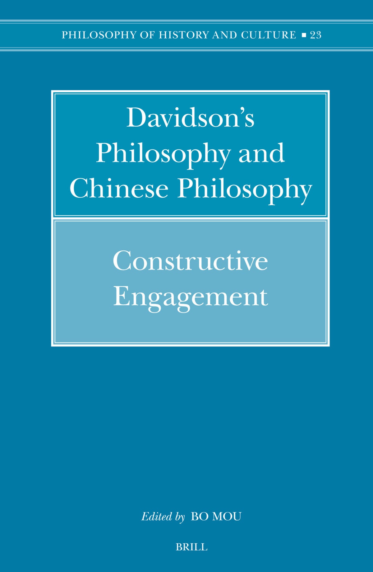 Cover image for Davidson's Philosophy and Chinese Philosophy ISBN 9789004150485