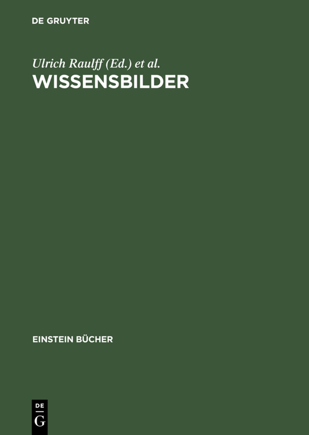 Cover image for Wissensbilder ISBN 9783050025292