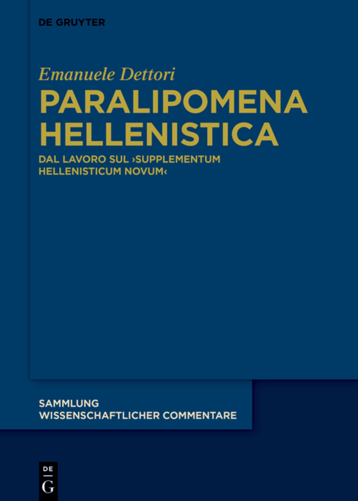 Paralipomena Hellenistica
