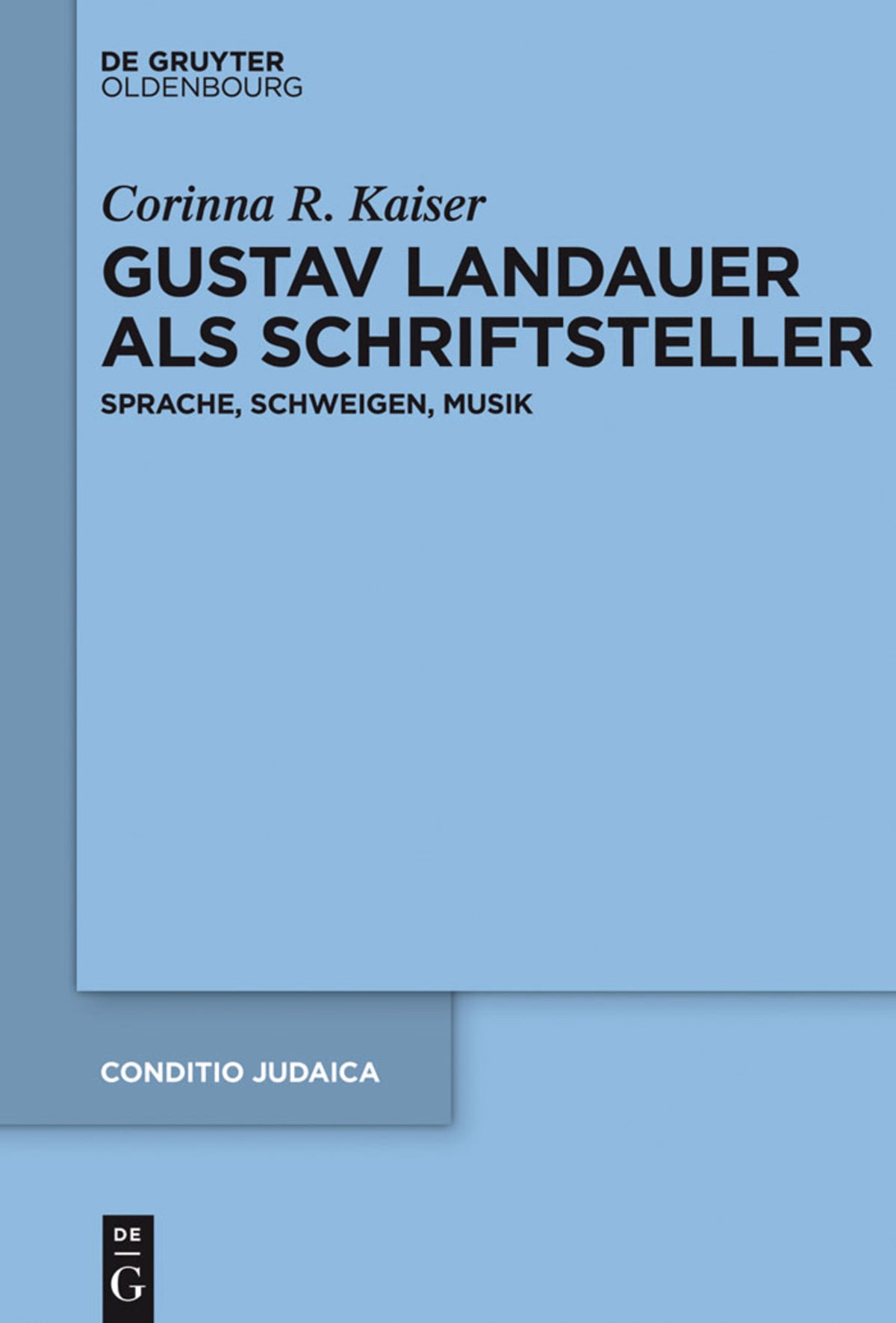 Cover image for Gustav Landauer als Schriftsteller ISBN 9783110261417