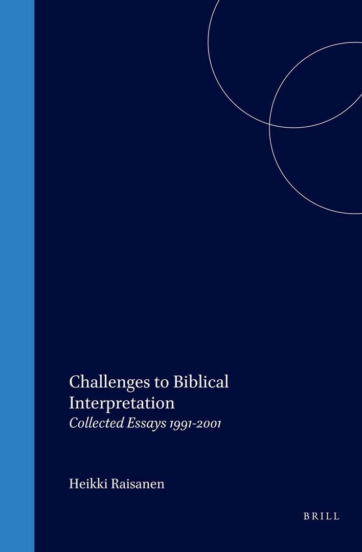Cover image for Challenges to Biblical Interpretation ISBN 9789004120525