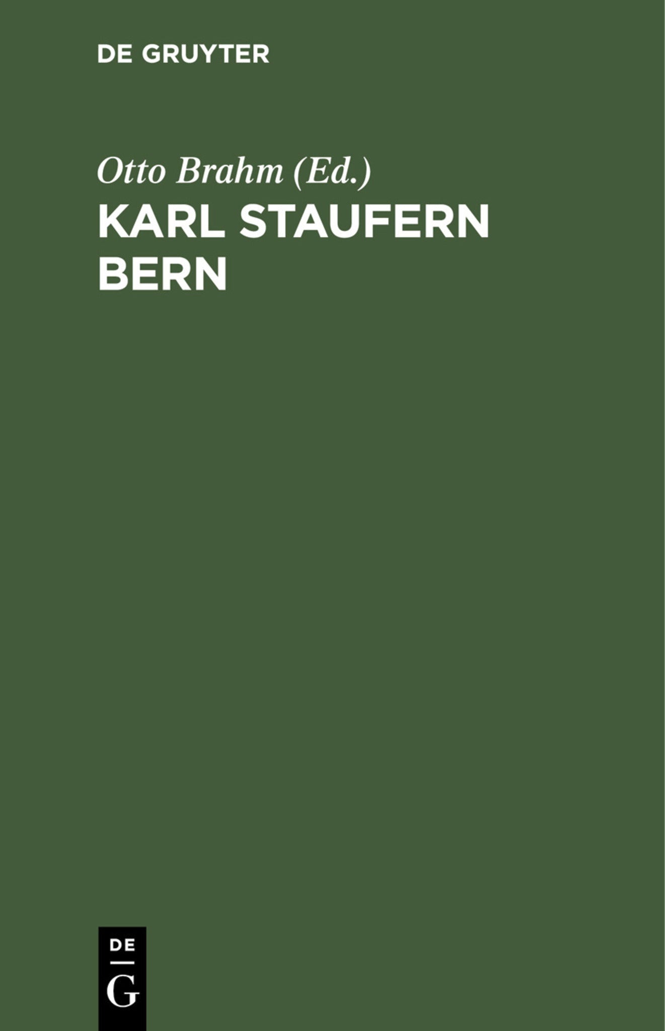 Karl Staufern Bern