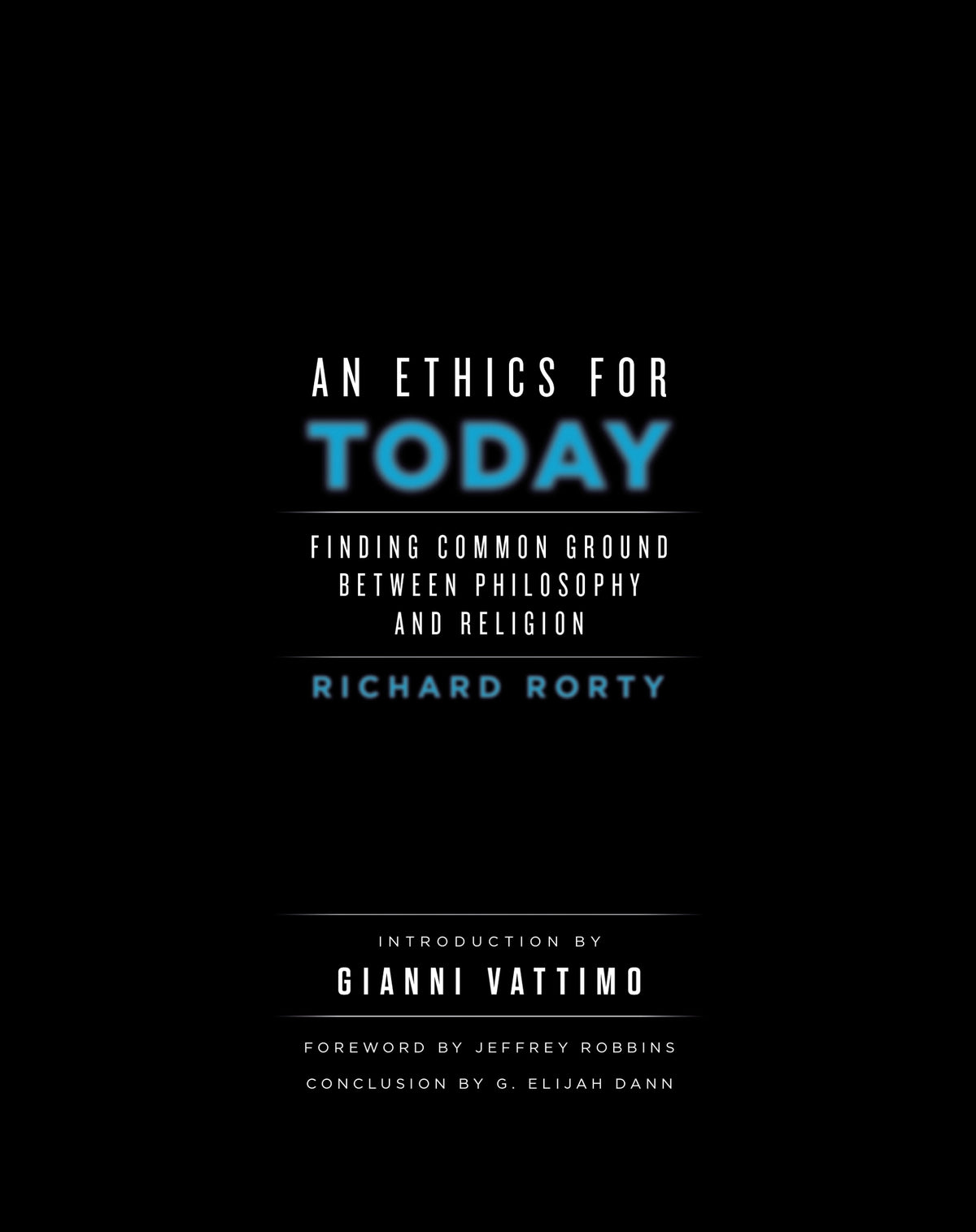 Cover image for An Ethics for Today ISBN 9780231225892