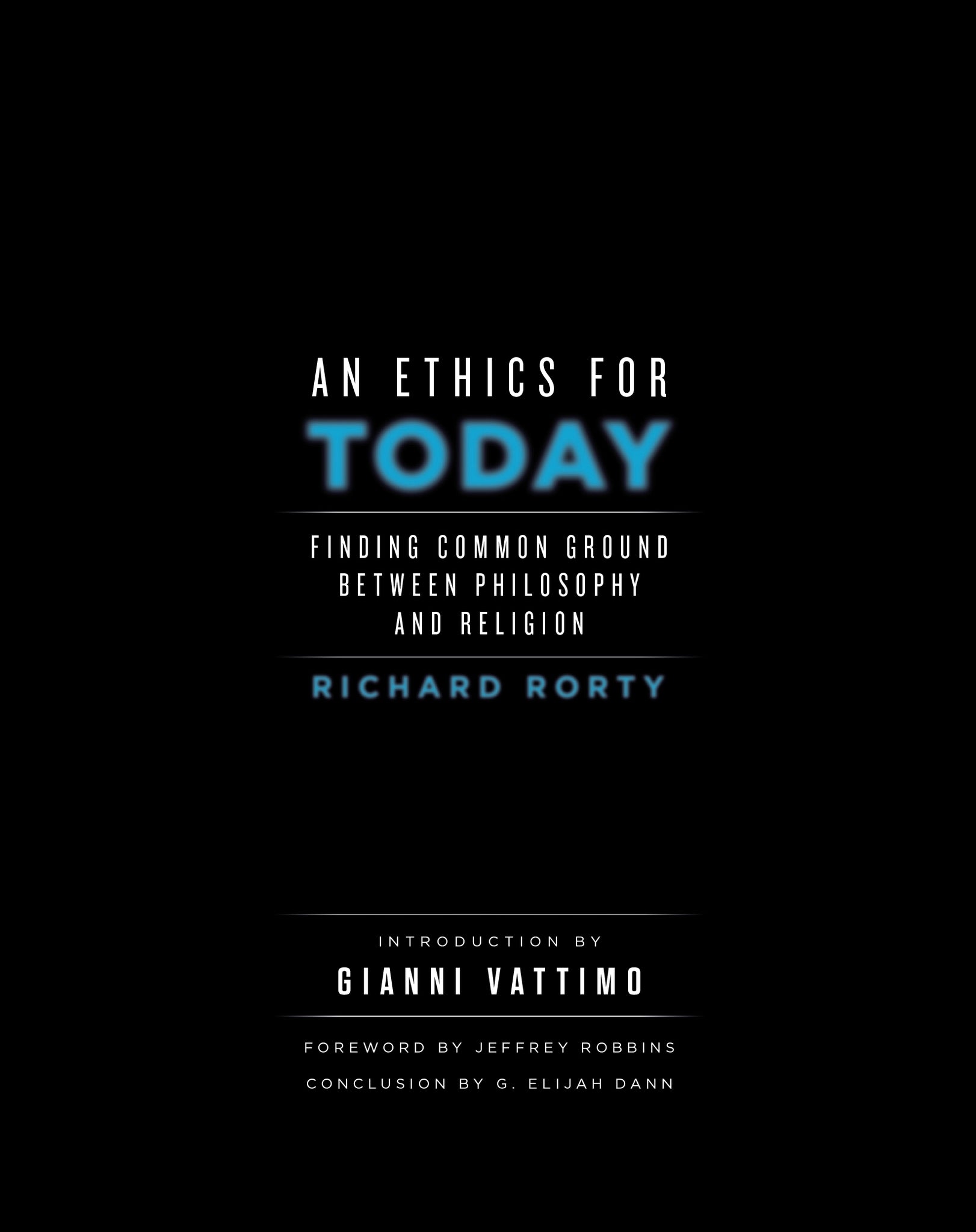 Cover image for An Ethics for Today ISBN 9780231225892