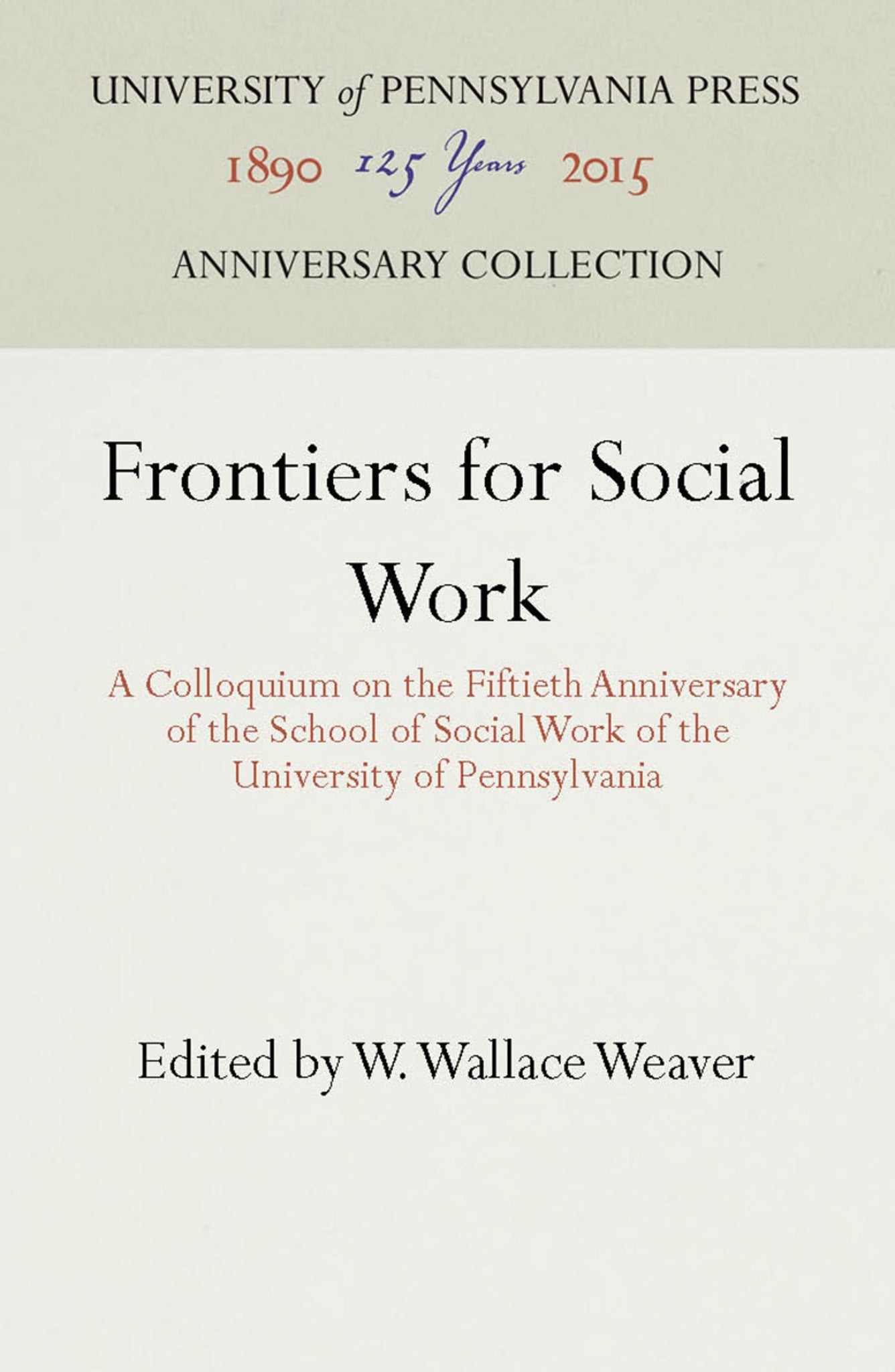 Frontiers for Social Work