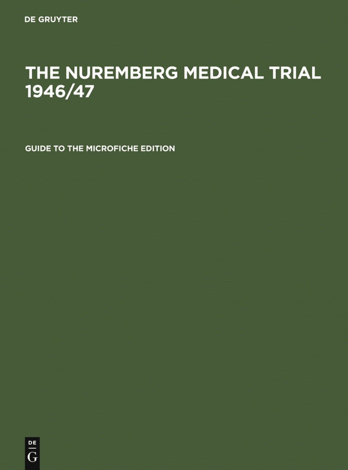 Guide to the Microfiche Edition