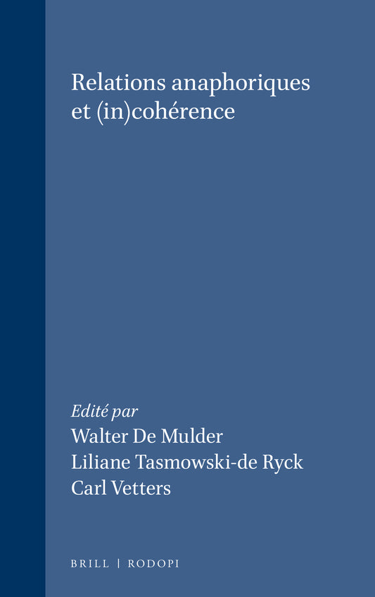 Relations anaphoriques et (in)cohérence