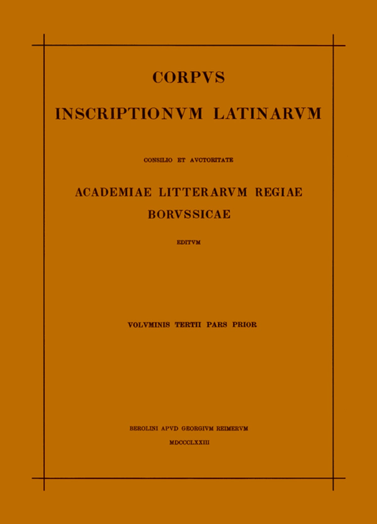 Inscriptiones Aegypti et Asiae. Inscriptiones provinciarum Europae Graecarum. Inscriptionum Illyrici partes I-V