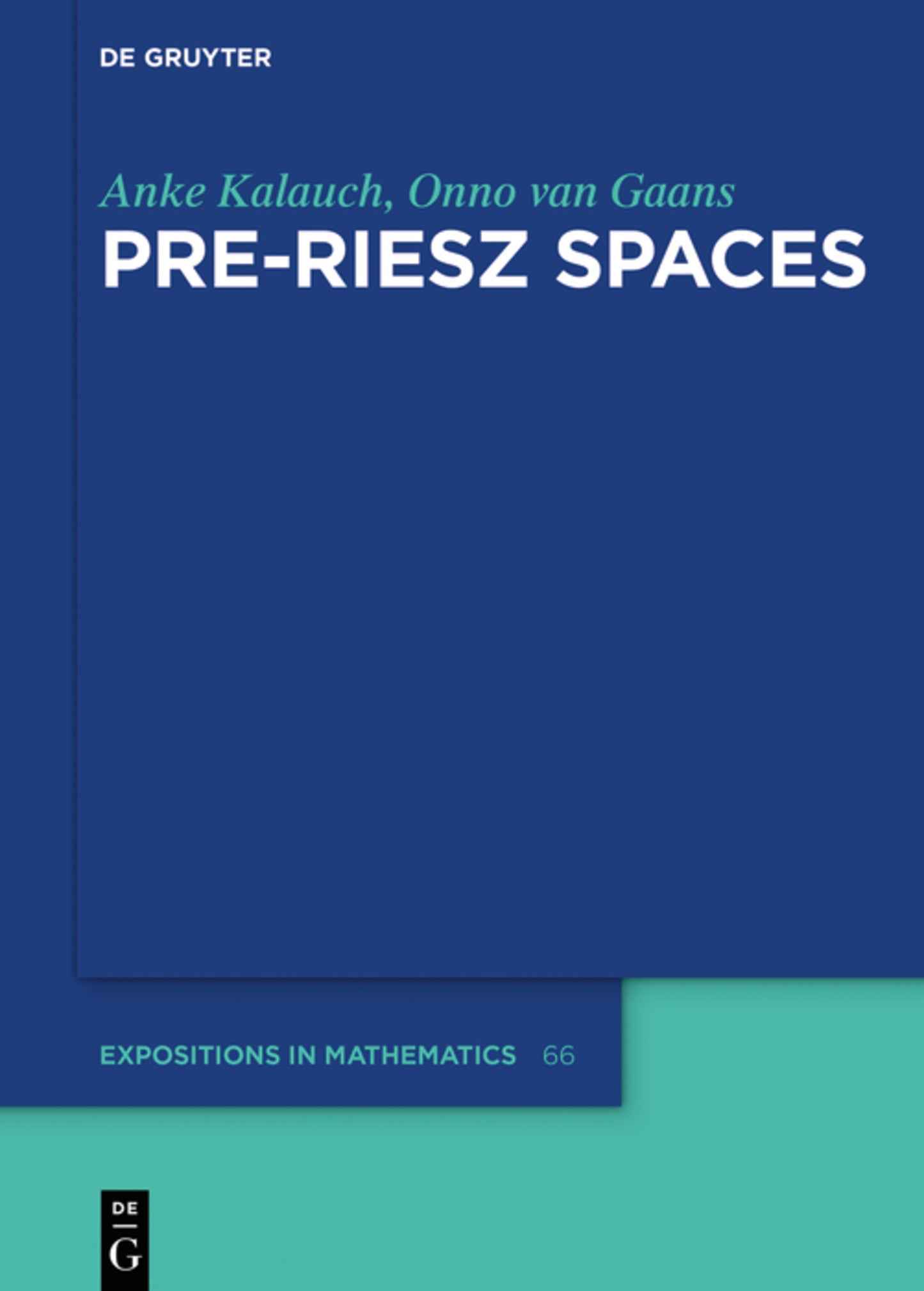 Pre-Riesz Spaces