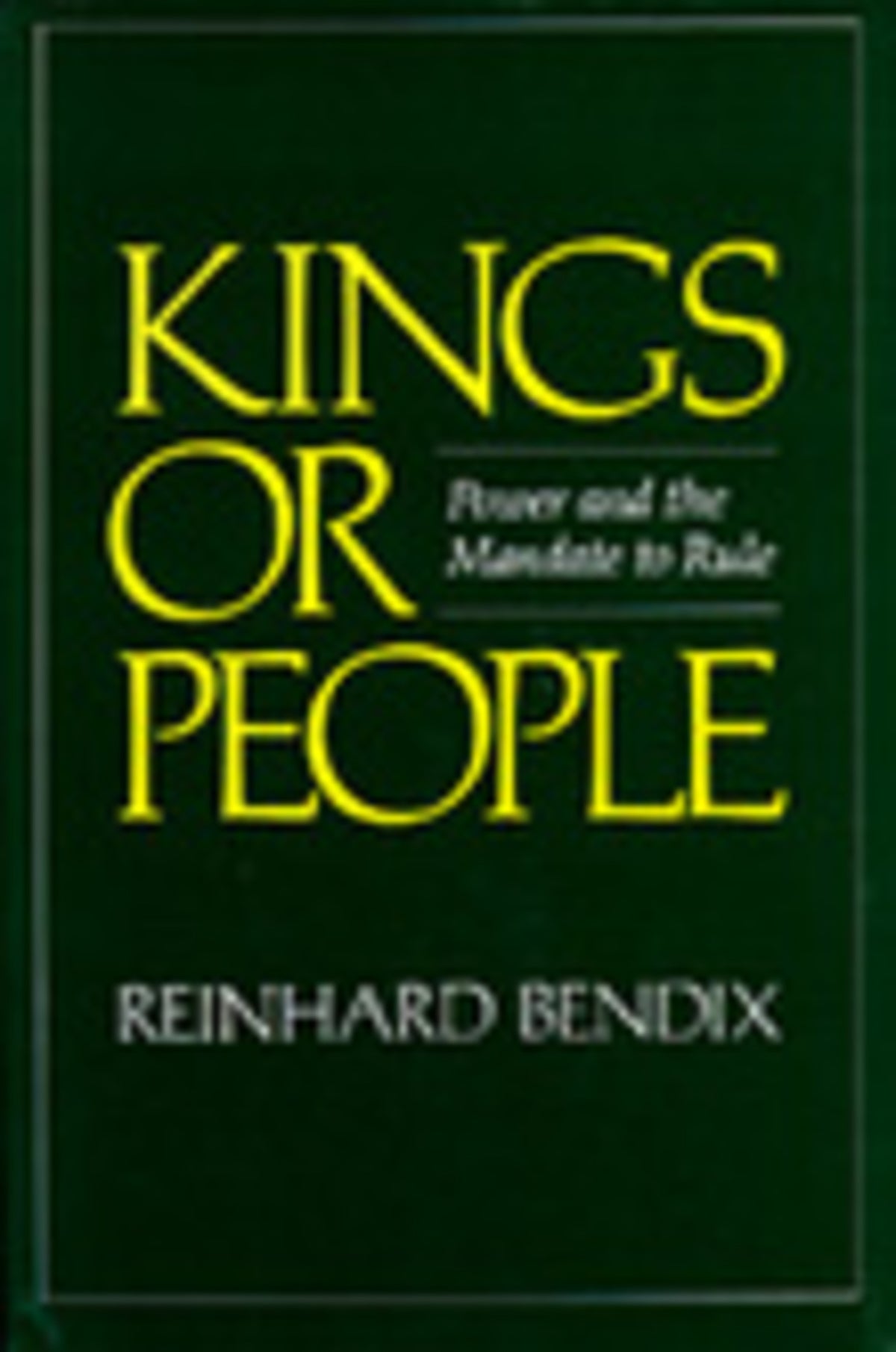Kings or People