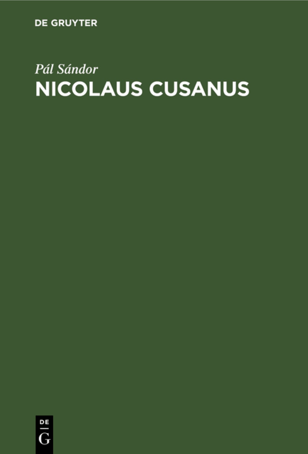 Nicolaus Cusanus