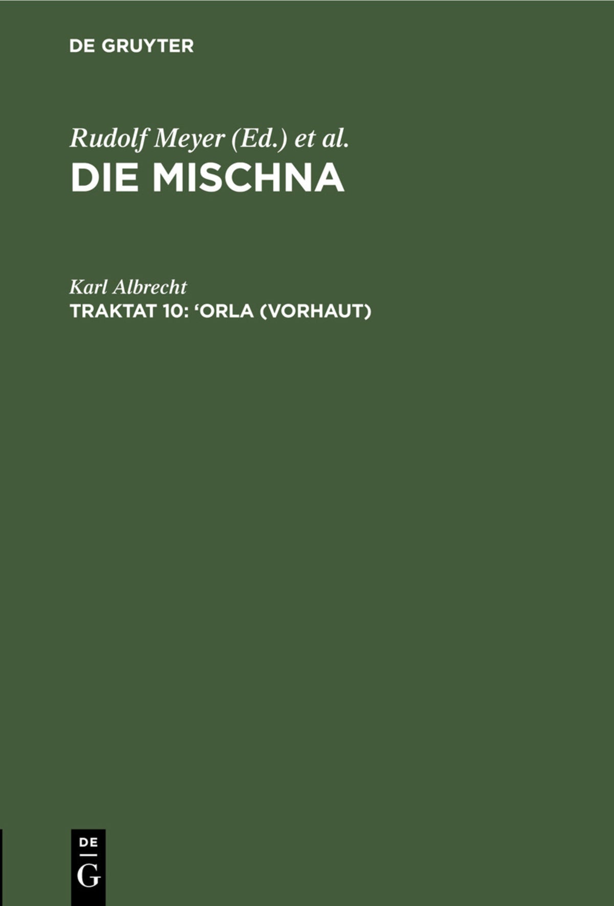 Cover image for ‘Orla (Vorhaut) ISBN 9783112434352