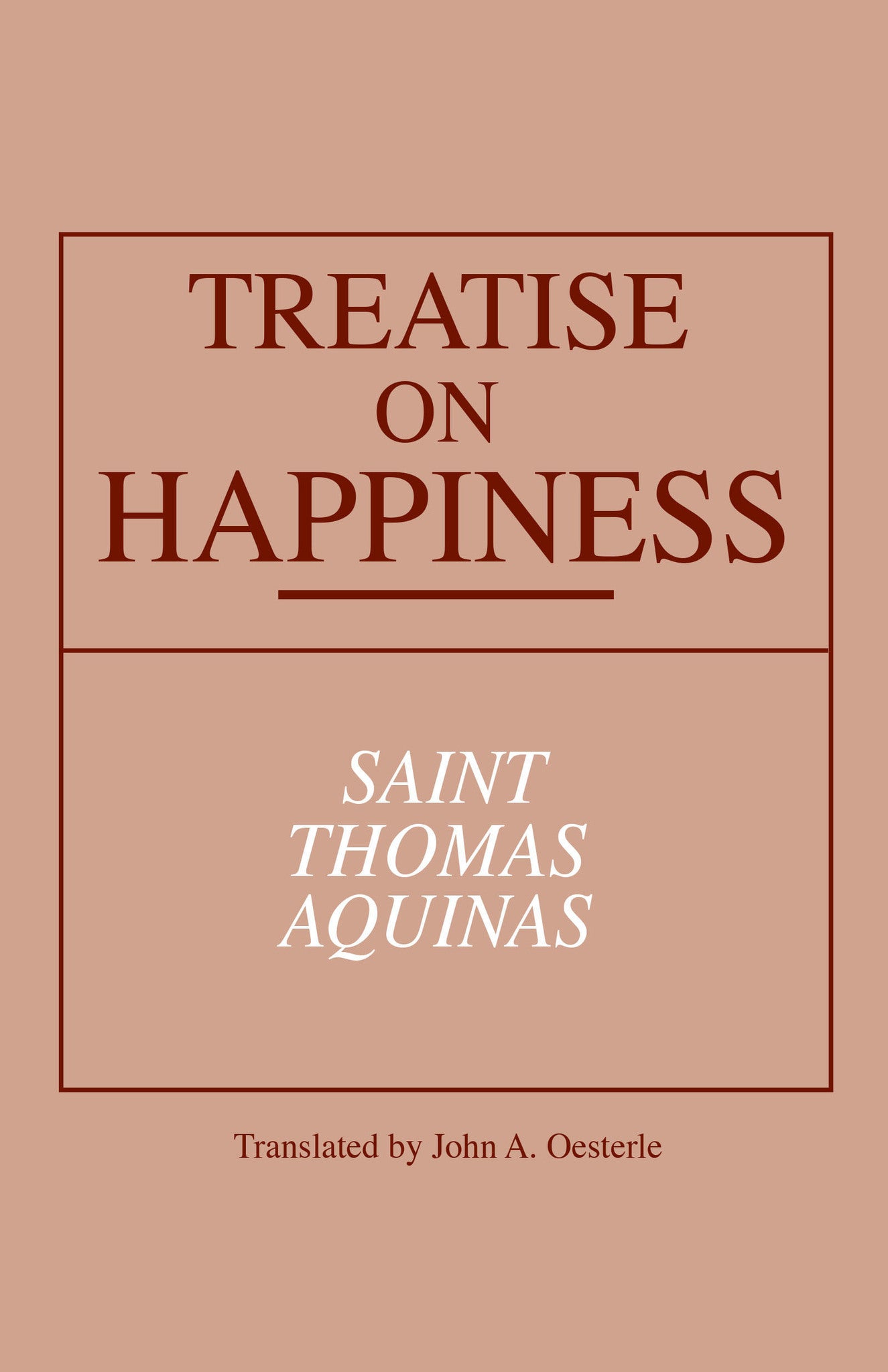 Cover image for Treatise on Happiness ISBN 9780268158026
