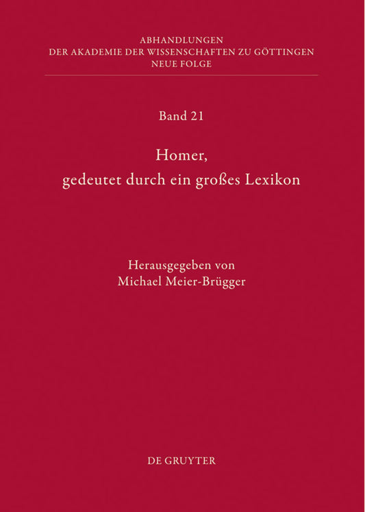 Homer, gedeutet durch ein großes Lexikon
