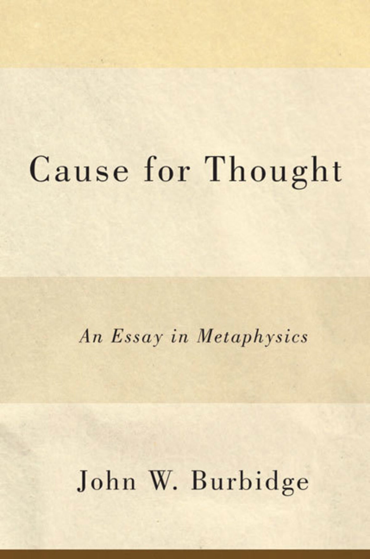 Cover image for Cause for Thought ISBN 9780773591943