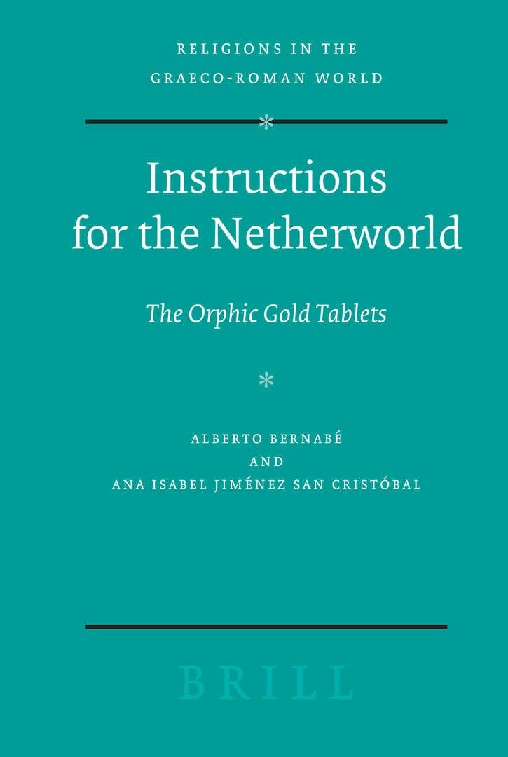 Cover image for Instructions for the Netherworld ISBN 9789004163713