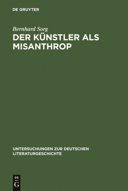 Der Künstler als Misanthrop