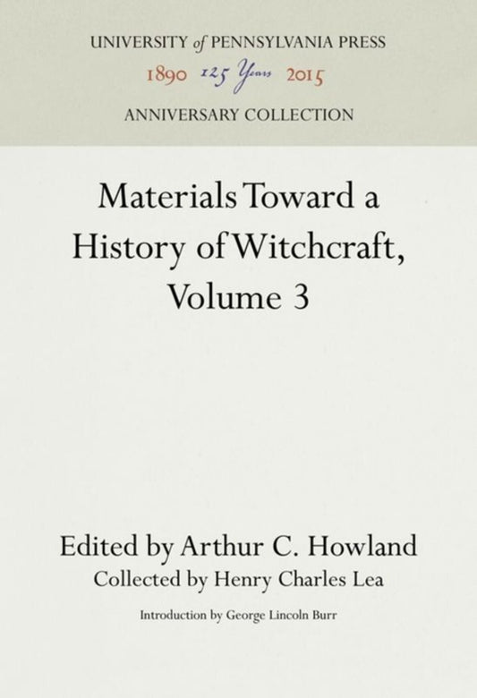 Materials Toward a History of Witchcraft, Volume 3
