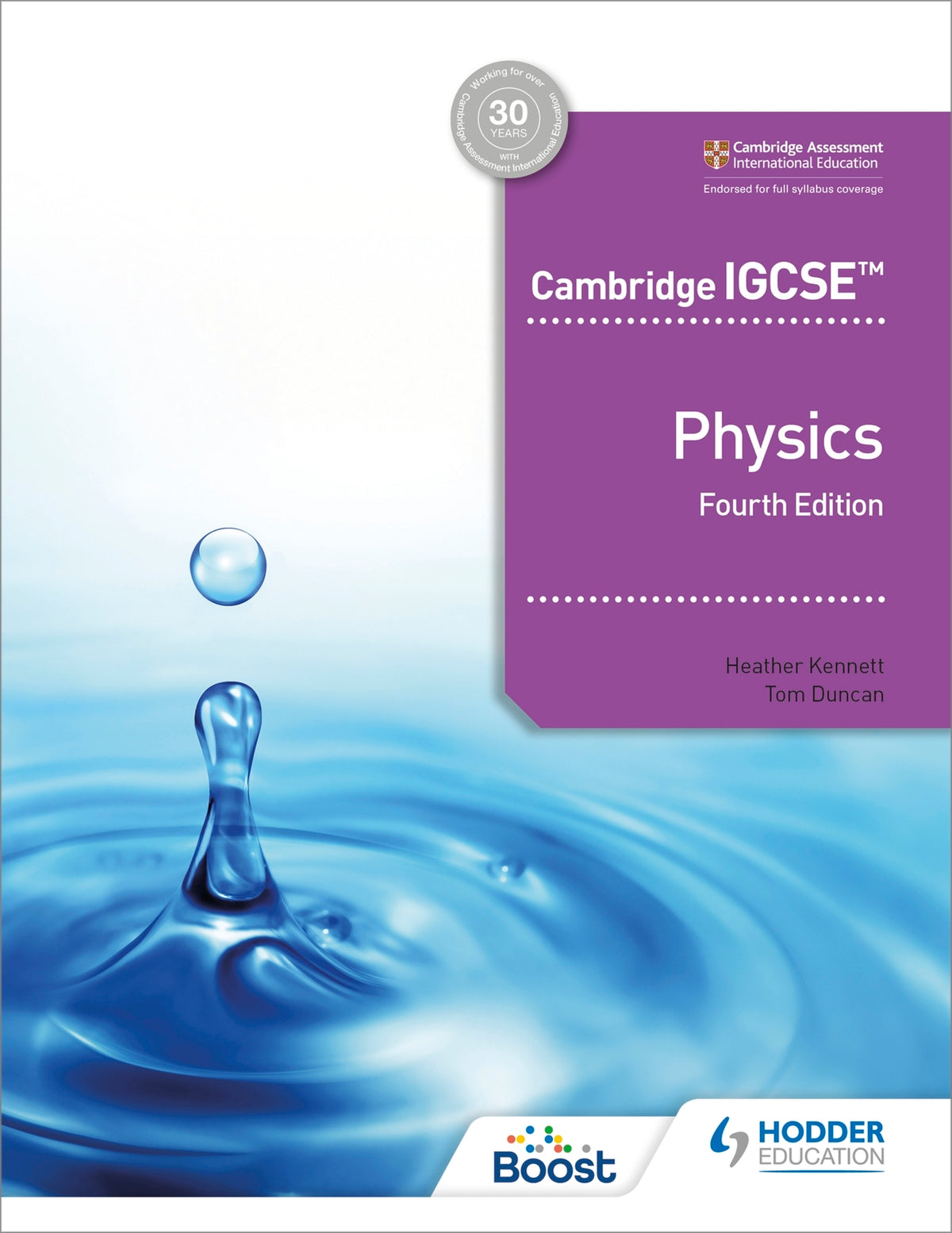 Cover image for Cambridge IGCSE™ Physics 4th edition ISBN 9781398310544