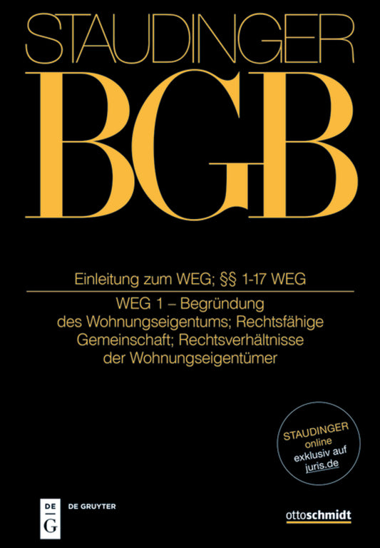 Einleitung zum WEG; §§ 1-17 WEG