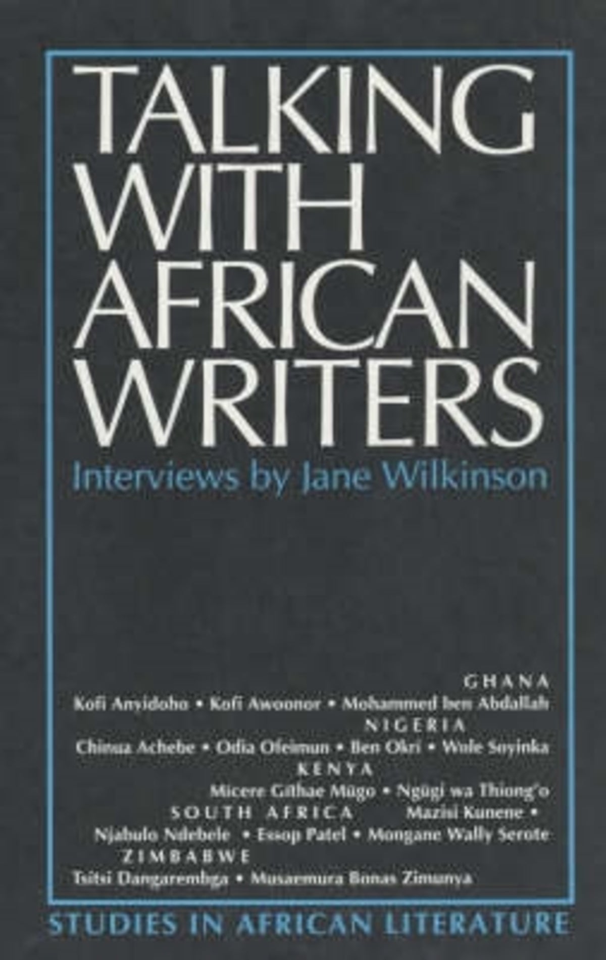 Cover image for Talking with African Writers ISBN 9780852555293