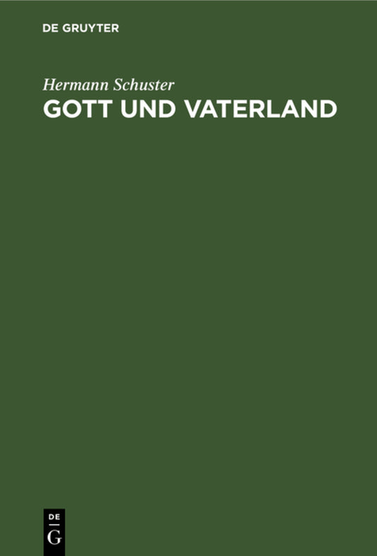 Gott und Vaterland