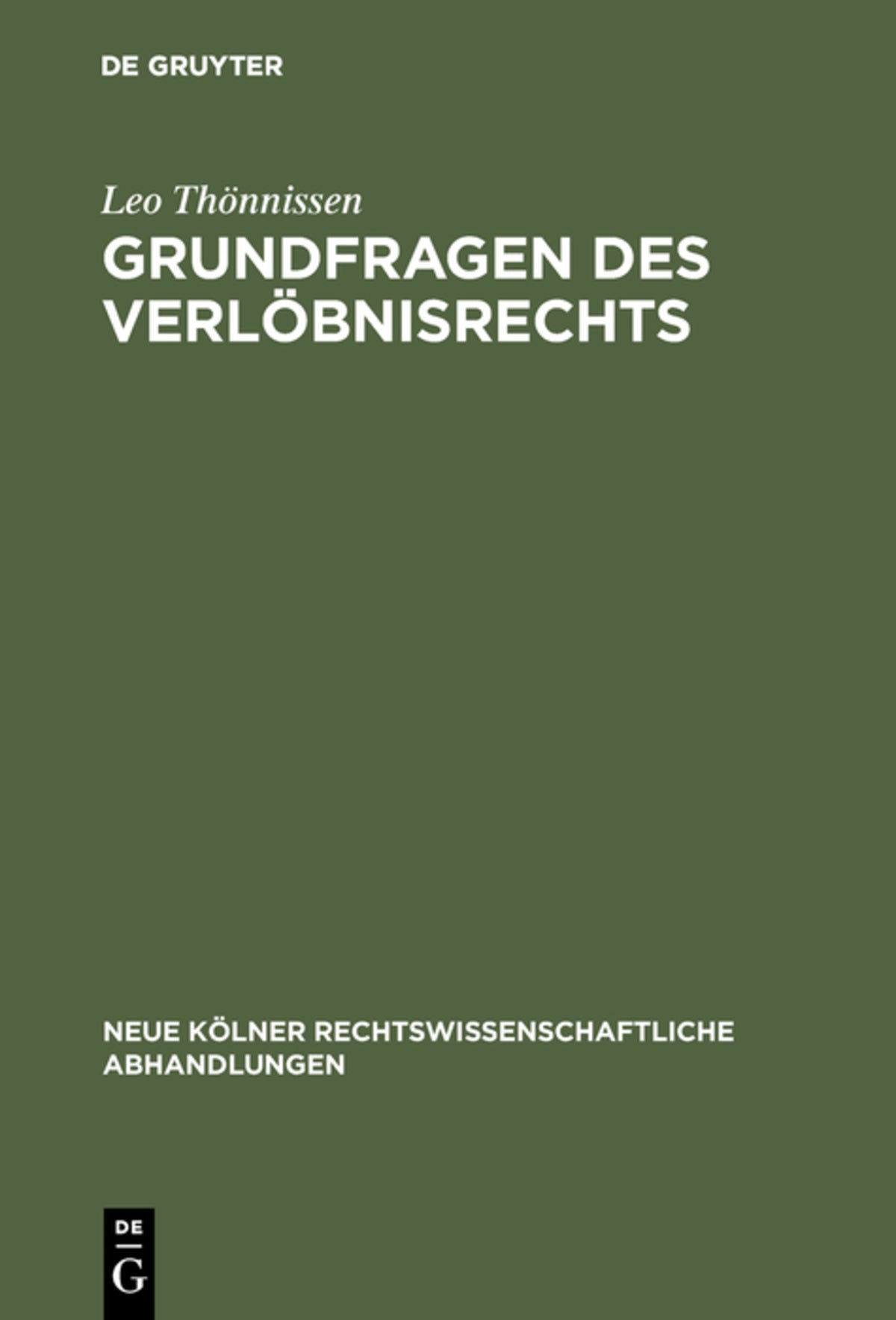Grundfragen des Verlöbnisrechts