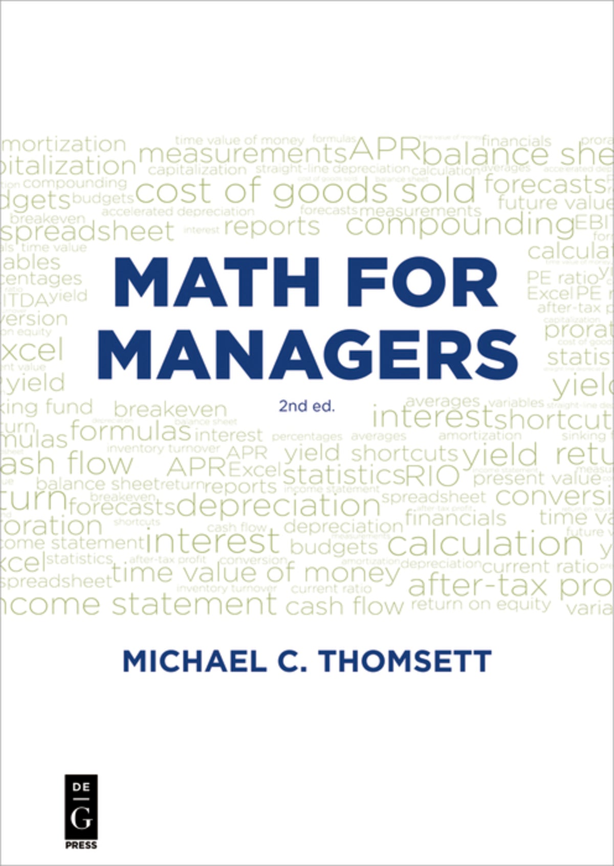 Cover image for Math for Managers ISBN 9781547416707