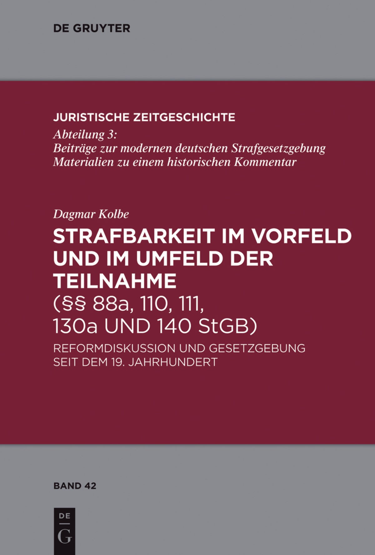 Strafbarkeit im Vorfeld und im Umfeld der Teilnahme (§§ 88a, 110, 111, 130a und 140 StGB)