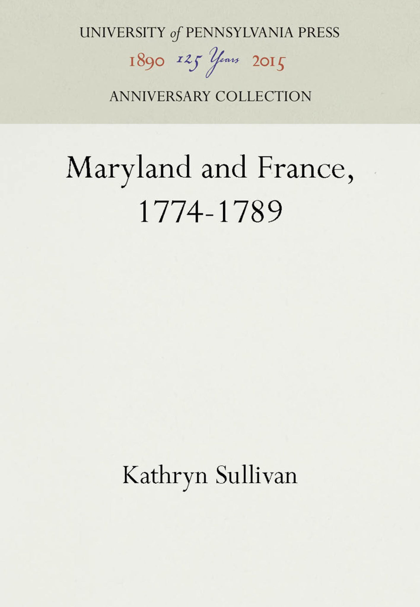 Maryland and France, 1774-1789