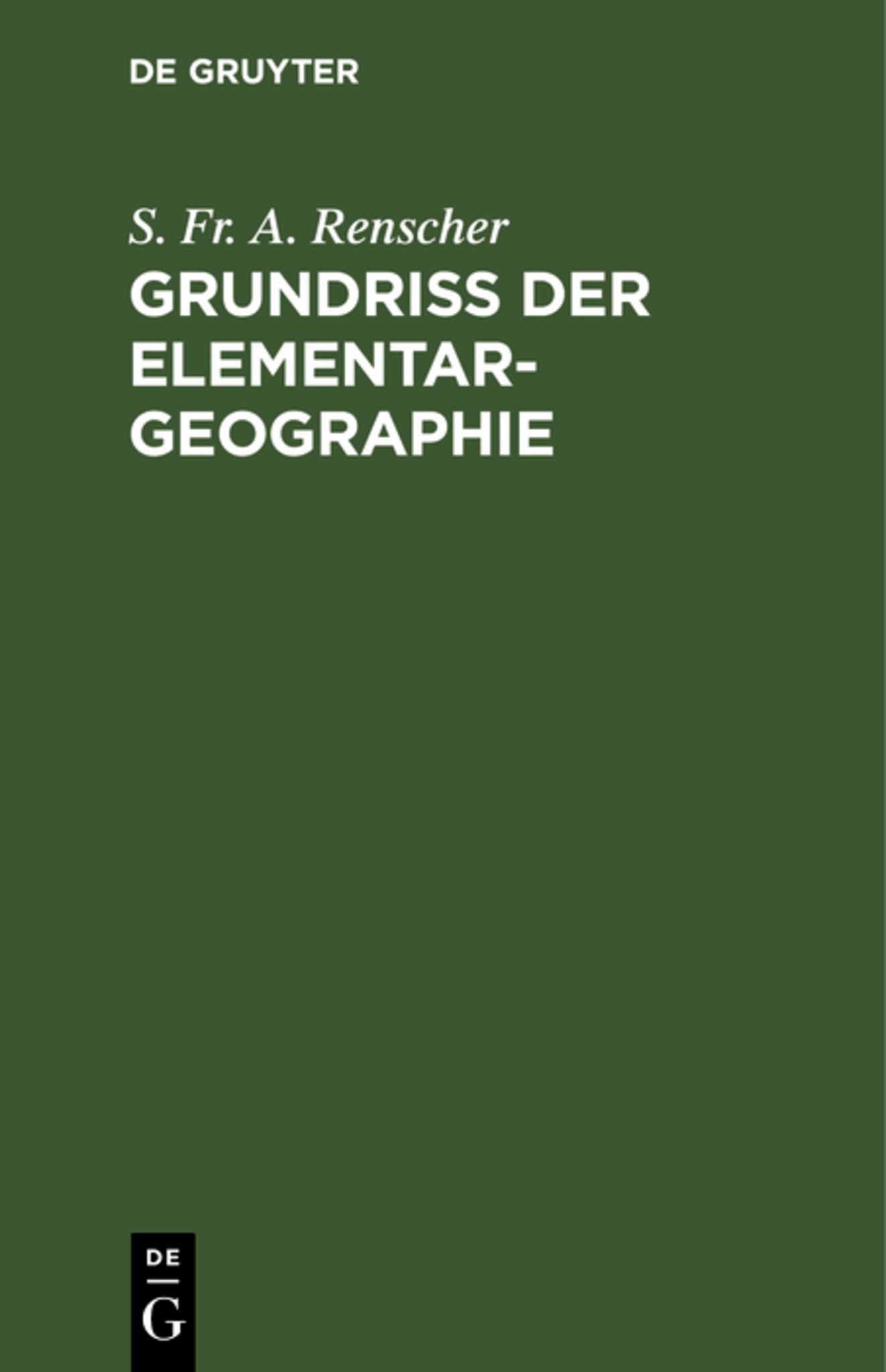 Grundriß der Elementar-Geographie
