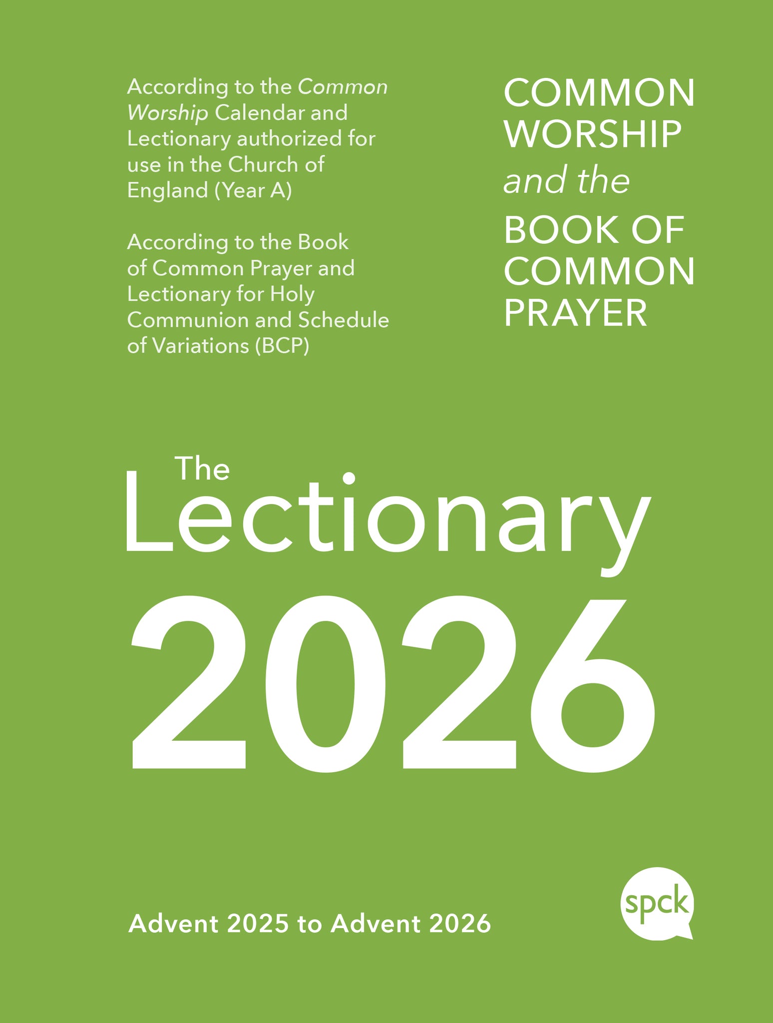 Common Worship Lectionary 2026