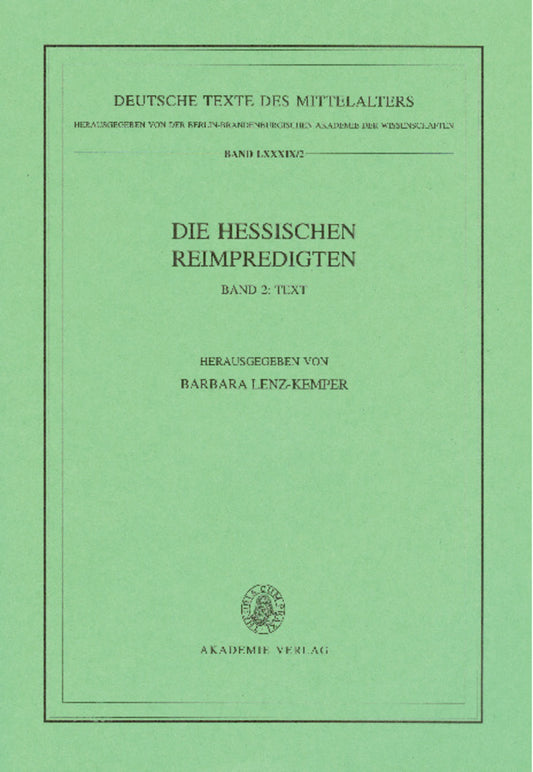 Die Hessischen Reimpredigten