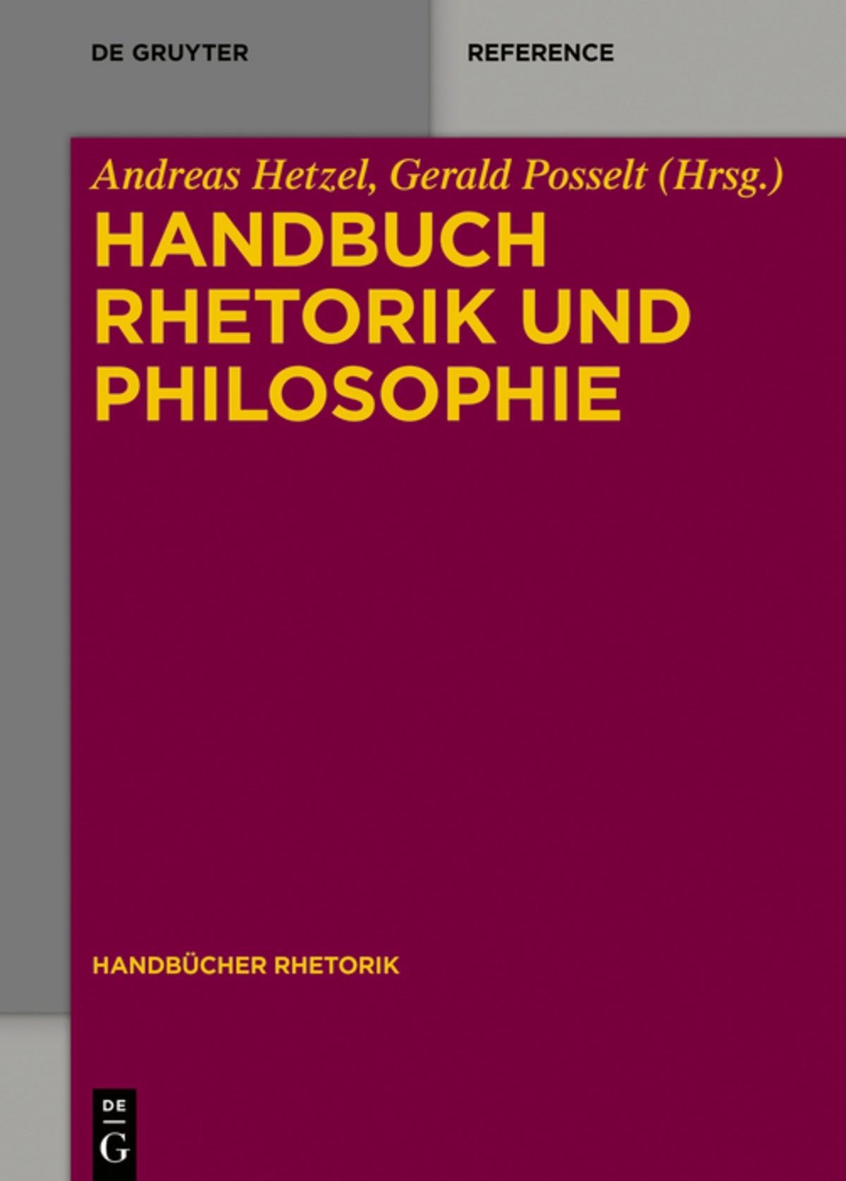 Cover image for Handbuch Rhetorik und Philosophie ISBN 9783110318098