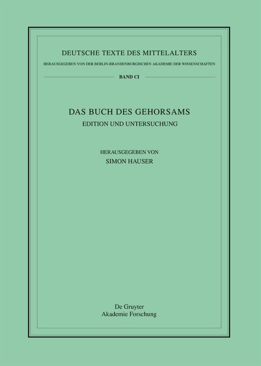 Das Buch des Gehorsams