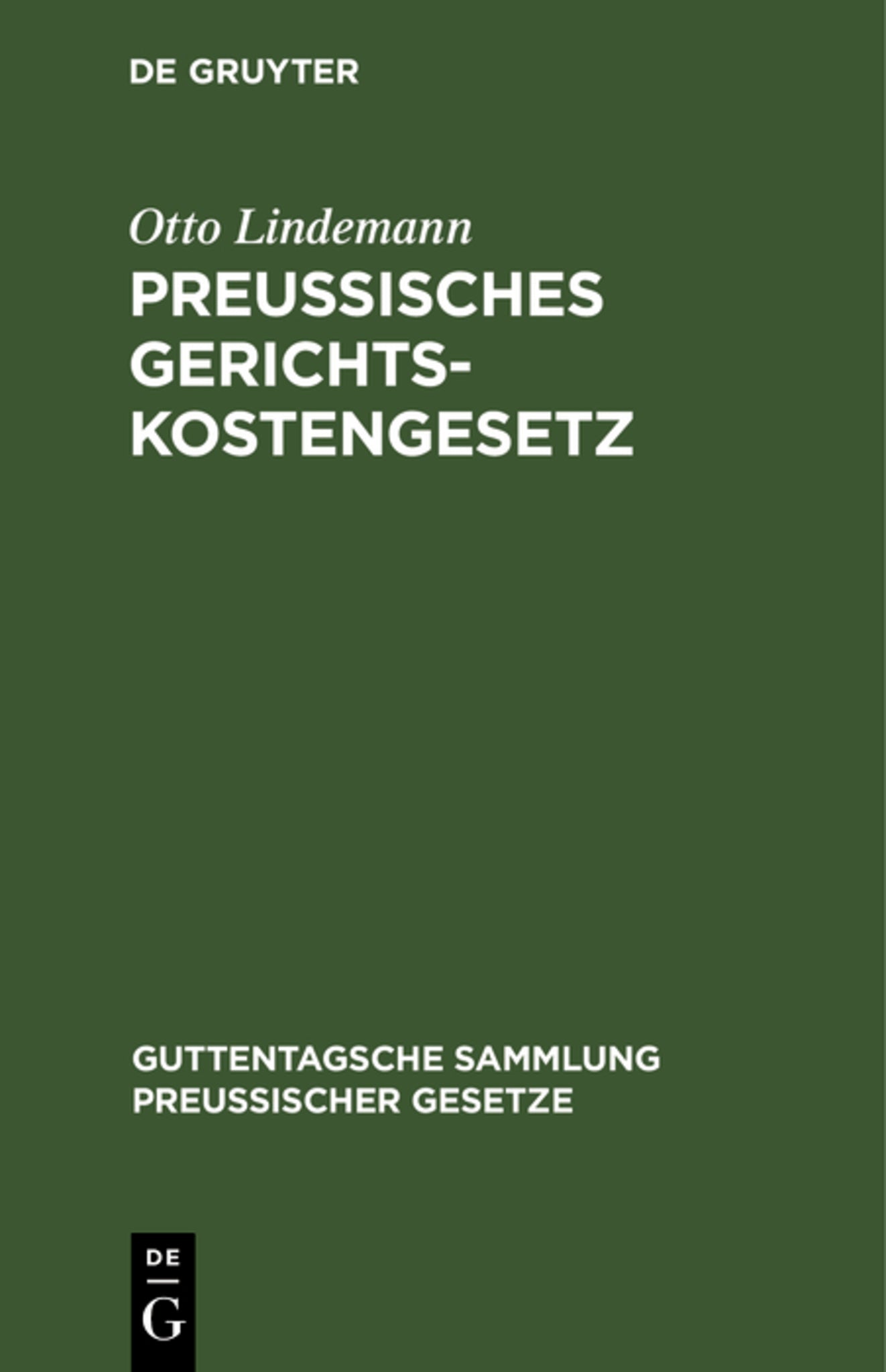 Preussisches Gerichtskostengesetz