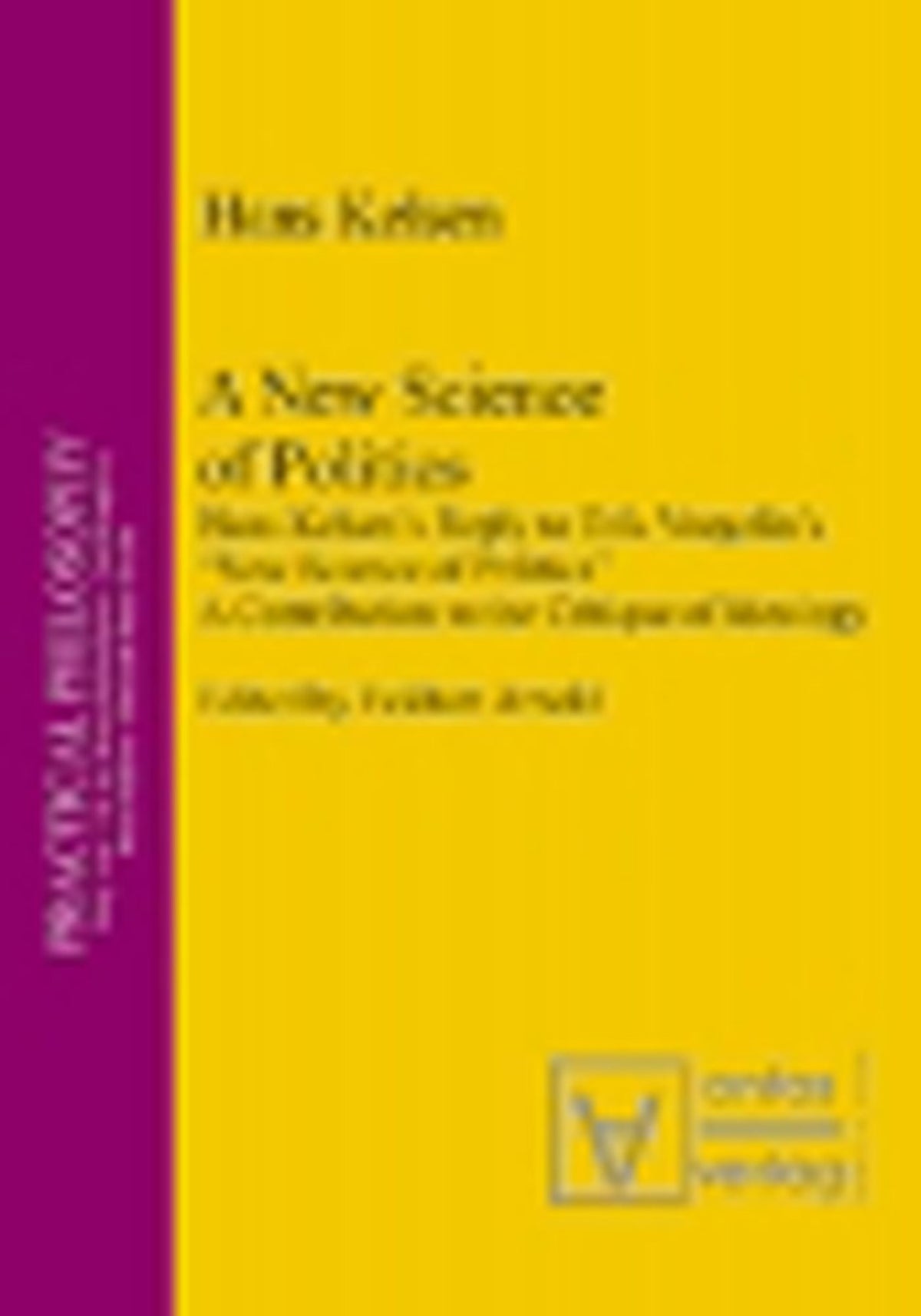 Cover image for A New Science of Politics ISBN 9783110327373