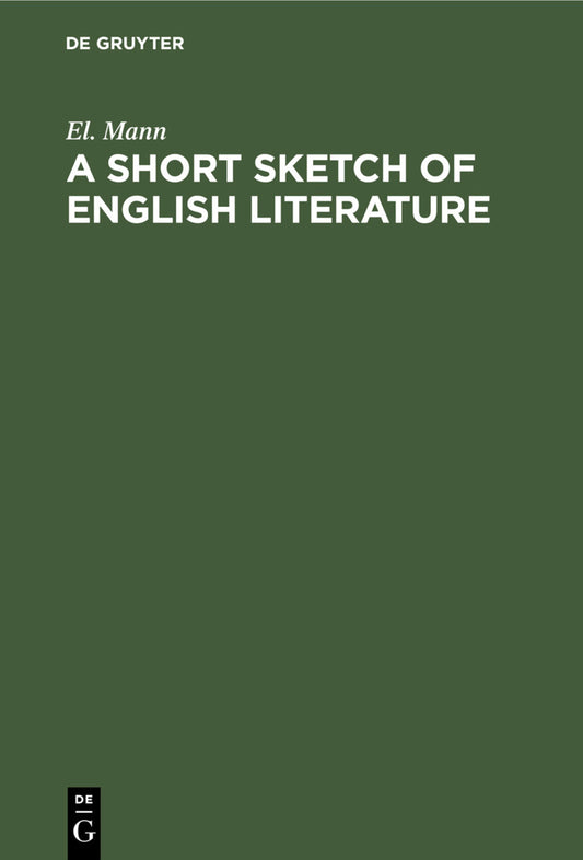 A Short Sketch of English Literature