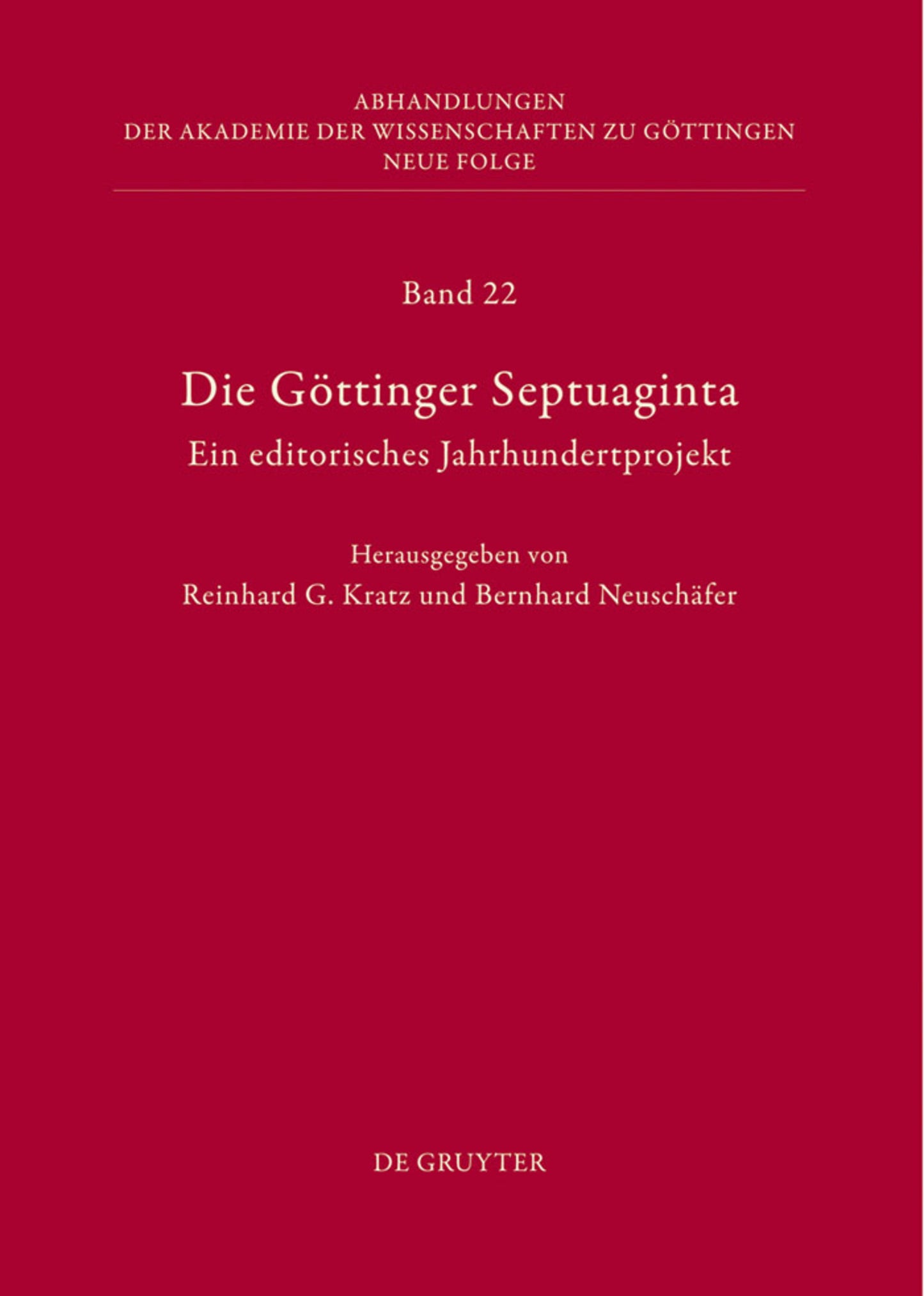 Die Göttinger Septuaginta