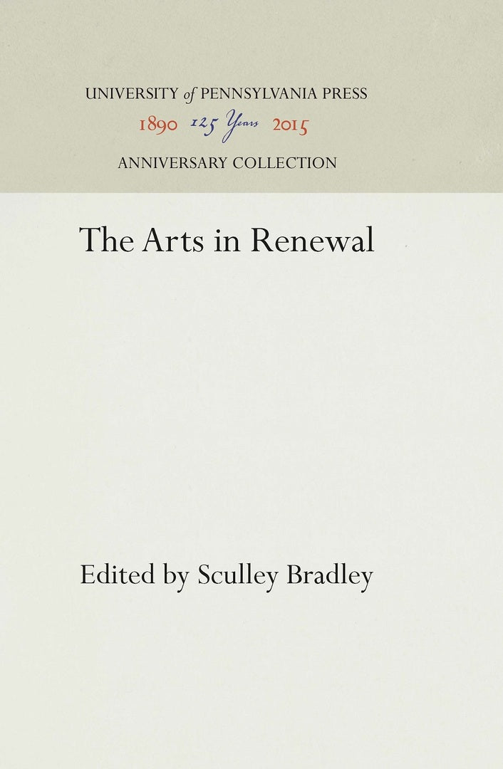 Cover image for The Arts in Renewal ISBN 9781512810585