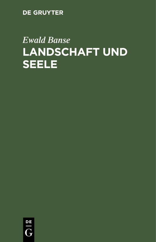Landschaft und Seele