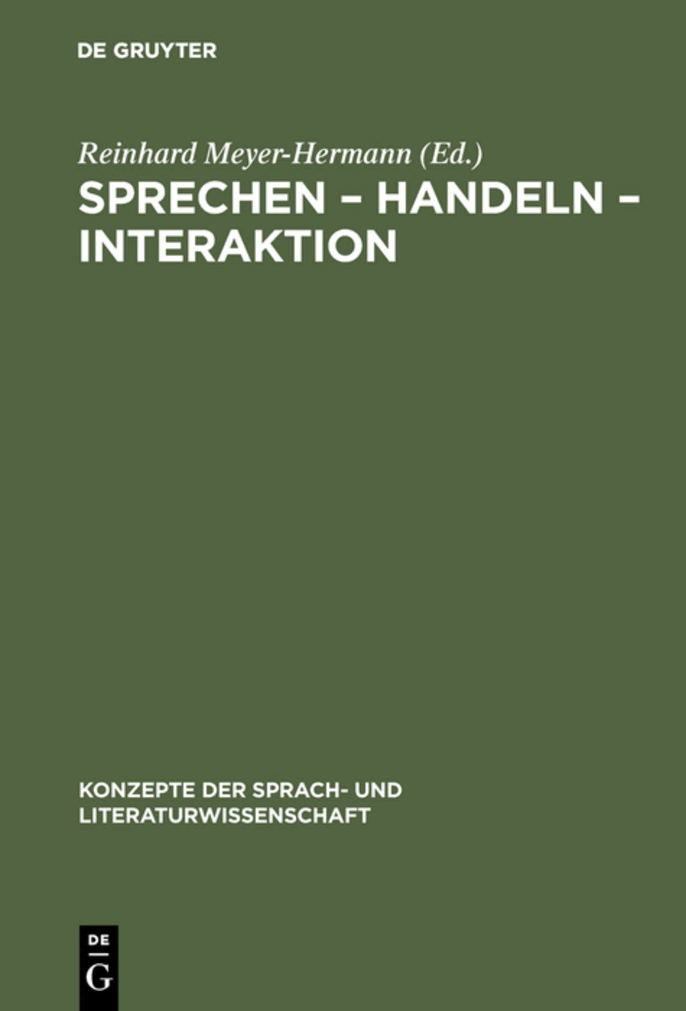 Sprechen – Handeln – Interaktion